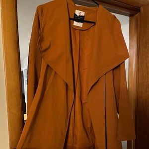 Love tree rust colored fall jacket size L